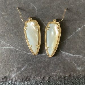 White Mother of Pearl Kendra Scott Skylar Earrings